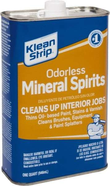 Klean-Strip - 1 Qt Mineral Spirits - 815 gL VOC Content, Comes in Metal Can - All Tool & Supply