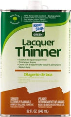 Klean-Strip - 1 Qt Lacquer Thinner - 230 gL VOC Content, Comes in Metal Can - All Tool & Supply