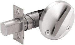 Falcon - 1-3/8 to 1-3/4" Door Thickness, Satin Chrome Finish, Keyless / Outside Rose Deadbolt - All Tool & Supply