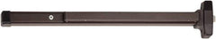 Falcon - 29-1/4 to 36" Wide Door Range, Duranodic Bronze Finish Medium Duty Rim Push Bar - 2-1/2 Projection - All Tool & Supply