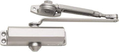 Falcon - 7" Closer Body Length, Light-Duty ADA Complaint Door Closer to Hold Open Manual Damper - Aluminum Finish - All Tool & Supply