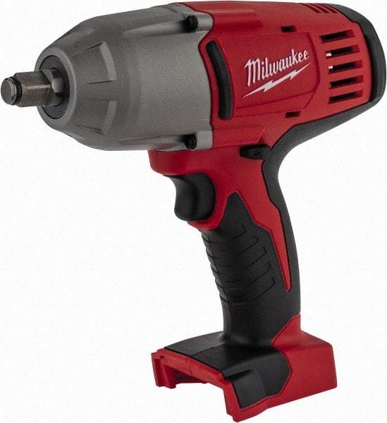 Milwaukee Tool - 1/2" Drive 18 Volt Pistol Grip Cordless Impact Wrench & Ratchet - 0 to 1,900 RPM, 0 to 2,200 BPM, 450 Ft/Lb Torque, Lithium-Ion Batteries Not Included - All Tool & Supply