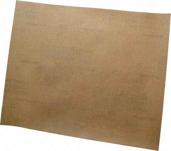 Norton - 120 Grit, Garnet Sanding Sheet - 11" Long x 9" Wide, Fine Grade, A Weighted Paper Backing - All Tool & Supply