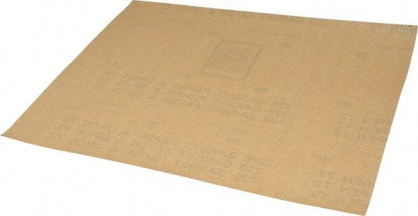 Norton - 220 Grit, Garnet Sanding Sheet - 11" Long x 9" Wide, Very Fine Grade, A Weighted Paper Backing - All Tool & Supply