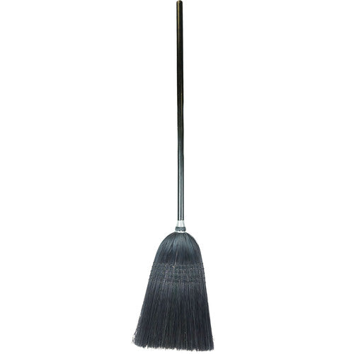 Light Industrial Upright Broom, 100 Percent Black Corn Fill, 56″ Overall Length - All Tool & Supply