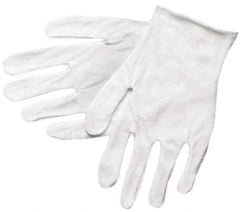 MCR Safety - Size L (9) Cotton/Polyester General Protection Work Gloves - For Inspection, Uncoated, Full Fingered, White, Paired - All Tool & Supply