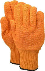 PRO-SAFE - Size XL (10) PVC Coated Polyester General Protection Work Gloves - For General Purpose, Fully Coated, Knit Wrist Cuff, Full Fingered, Orange, Paired - All Tool & Supply