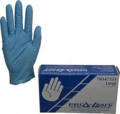 PRO-SAFE - Size L, 8 mil, Industrial Grade, Powdered Nitrile Disposable Gloves - Exact Industrial Supply