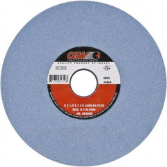 Camel Grinding Wheels - 8" Diam x 1-1/4" Hole x 3/4" Thick, J Hardness, 60 Grit Surface Grinding Wheel - Aluminum Oxide, Type 5, Medium Grade, Vitrified Bond, One-Side Recess - All Tool & Supply