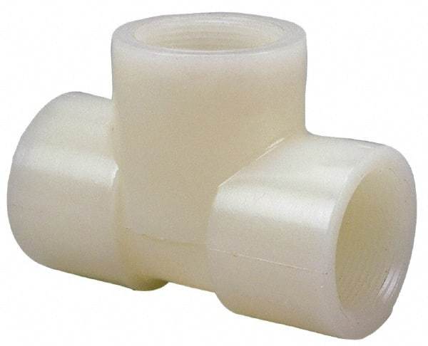 NIBCO - 2" PVDF Plastic Pipe Tee - Schedule 80, FIPT x FIPT x FIPT End Connections - All Tool & Supply