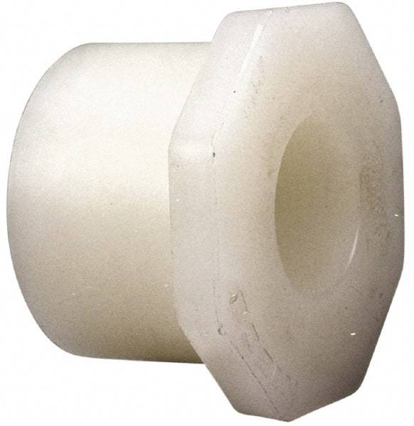 NIBCO - 2 x 1-1/2" PVDF Plastic Pipe Flush Socket Reducer Bushing - Schedule 80, SPIG x S End Connections - All Tool & Supply