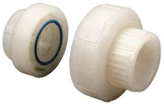 NIBCO - 3/4" PVDF Plastic Pipe Socket Union - Schedule 80, S x S End Connections - All Tool & Supply