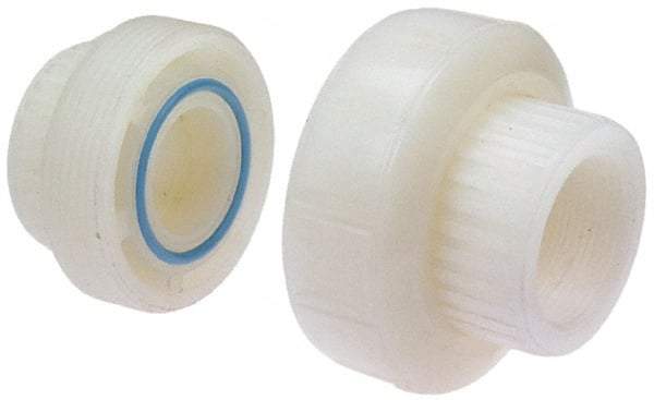 NIBCO - 3/4" PVDF Plastic Pipe Threaded Union - Schedule 80, FIPT x FIPT End Connections - All Tool & Supply