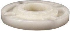 NIBCO - 2" Pipe, 6" OD, PVDF Threaded Pipe Flange - Schedule 80, Natural - All Tool & Supply