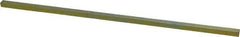 Precision Brand - 12" Long, Gold Dichromate-Plated Key Stock - Medium Carbon Steel - All Tool & Supply