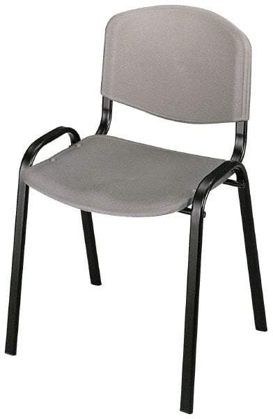 Safco - Charcoal Stackinging Chair - 21 Inch Wide x 18 Inch Deep x 7 Inch High - All Tool & Supply