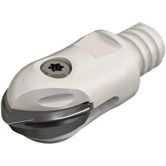 Iscar - 16mm Cut Diam, 36.75mm OAL, Indexable Ball Nose End Mill - 25mm Head Length, T10 Modular Connection, HCM-MM Toolholder, HBF-QF, HBR-QF, HCD-QF, HCR Insert - All Tool & Supply