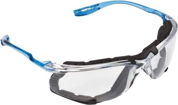 3M - Gray Lenses, Framed Safety Glasses - Anti-Fog, Scratch Resistant, Black Polycarbonate Frame, Size Universal, Wrap Around - All Tool & Supply