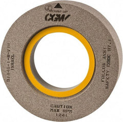 Camel Grinding Wheels - 18" Diam x 8" Hole x 2" Thick, I Hardness, 46 Grit Surface Grinding Wheel - Aluminum Oxide, Type 7, Medium Grade, 1,460 Max RPM, Vitrified Bond, Two-Side Recess - All Tool & Supply