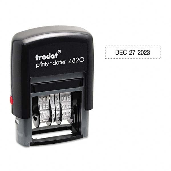 Trodat - Pre-inked Custom Stamps Type: Custom Stamp - Dater Message: Date - All Tool & Supply