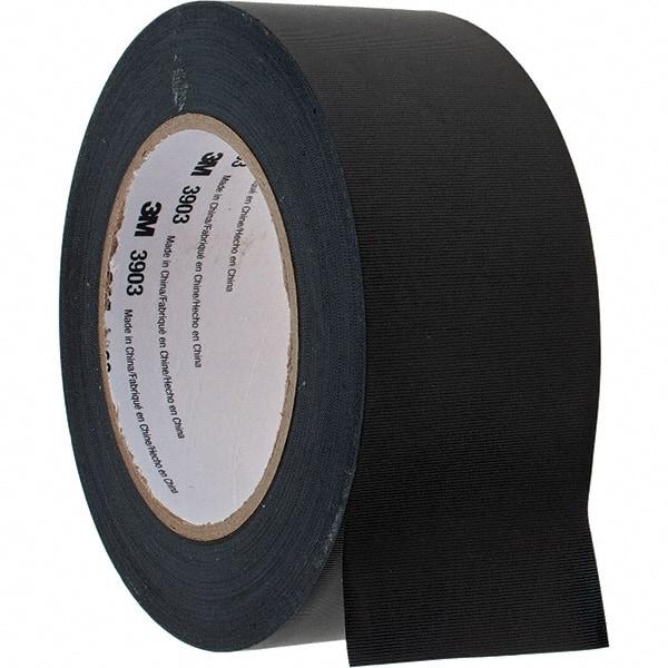 3M - 2" x 50 Yds Black Duct Tape - 6.5 mil, Rubber Adhesive, Vinyl Backing - All Tool & Supply