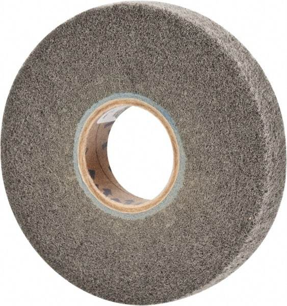 Norton - 6" Diam 360 Grit Silicon Carbide Unmounted Flap Wheel - 2" Hole, 1" Wide, Density 5, Nonwoven, Grade Very Fine, 3,000 Max RPM - All Tool & Supply