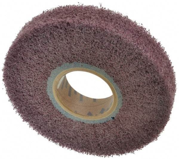 Norton - 6" Diam 120 Grit Aluminum Oxide Unmounted Flap Wheel - 2" Hole, 1" Wide, Density 5, Nonwoven, Grade Medium, 3,000 Max RPM - All Tool & Supply