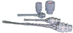 Woodhead Electrical - 13.21 to 18.54mm Capacity, Safeway, Straight Strain Relief Cord Grip - 7" Long, Aluminum - All Tool & Supply