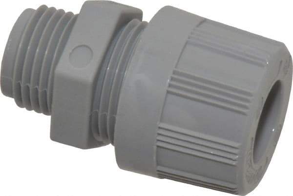 Woodhead Electrical - 4.75 to 6.35mm Capacity, Liquidtight, Straight Strain Relief Cord Grip - 1/2 NPT Thread, Nylon - All Tool & Supply