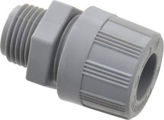 Woodhead Electrical - 12.7 to 14.27mm Capacity, Liquidtight, Straight Strain Relief Cord Grip - 1/2 NPT Thread, Nylon - All Tool & Supply