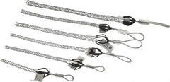 Woodhead Electrical - Flexible Eye, Closed Mesh, Steel Wire Pulling Grip Set - 5-12" Mesh, 1/4 to 1.24" Cable Diam - All Tool & Supply