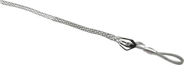 Woodhead Electrical - Flexible Eye, Closed Mesh, Steel Wire Pulling Grip - 14" Mesh, 1/2 to 0.74" Cable Diam - All Tool & Supply