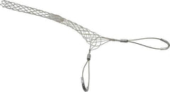 Woodhead Electrical - Double Eye, Closed Mesh, Bronze Wire Pulling Grip - 18" Mesh, 1-1/2 to 1.74" Cable Diam - All Tool & Supply