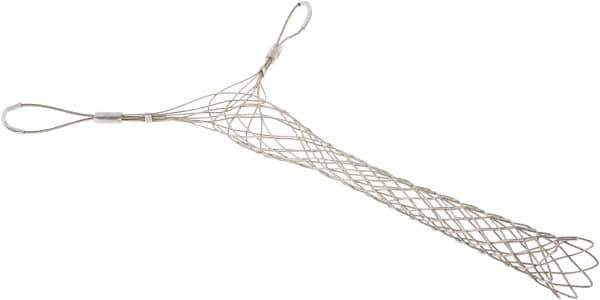 Woodhead Electrical - Double Eye, Closed Mesh, Bronze Wire Pulling Grip - 24" Mesh, 2-1/2 to 3" Cable Diam - All Tool & Supply