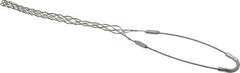 Woodhead Electrical - 1/2 to 0.61 Inch Cable Diameter, Tinned Bronze, Single Loop Support Grip - 18 Inch Long, 770 Lb. Breaking Strength, 11 Inch Mesh Length - All Tool & Supply