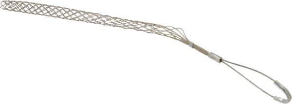 Woodhead Electrical - 3/4 to 0.99 Inch Cable Diameter, Tinned Bronze, Offset Loop Support Grip - 21 Inch Long, 960 Lb. Breaking Strength, 14 Inch Mesh Length - All Tool & Supply