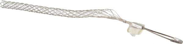 Woodhead Electrical - 1 to 1.24 Inch Cable Diameter, Tinned Bronze, Offset Loop Support Grip - 22 Inch Long, 1,680 Lb. Breaking Strength, 15 Inch Mesh Length - All Tool & Supply