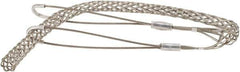 Woodhead Electrical - 3/4 to 0.99 Inch Cable Diameter, Tinned Bronze, Double Loop Support Grip - 36 Inch Long, 2,700 Lb. Breaking Strength, 26 Inch Mesh Length - All Tool & Supply