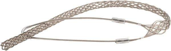 Woodhead Electrical - 3/4 to 0.99 Inch Cable Diameter, Tinned Bronze, Single Loop Support Grip - 36 Inch Long, 2,700 Lb. Breaking Strength, 26 Inch Mesh Length - All Tool & Supply