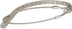 Woodhead Electrical - 1 to 1.24 Inch Cable Diameter, Tinned Bronze, Single Loop Support Grip - 39 Inch Long, 4,720 Lb. Breaking Strength, 29 Inch Mesh Length - All Tool & Supply