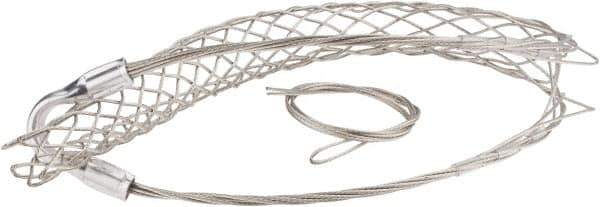 Woodhead Electrical - 1 to 1.24 Inch Cable Diameter, Tinned Bronze, Single Loop Support Grip - 24 Inch Long, 1,680 Lb. Breaking Strength, 15 Inch Mesh Length - All Tool & Supply