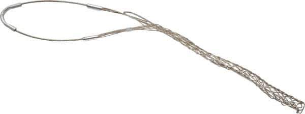 Woodhead Electrical - 0.62 to 0.74 Inch Cable Diameter, Tinned Bronze, Single Loop Support Grip - 19 Inch Long, 960 Lb. Breaking Strength, 11 Inch Mesh Length - All Tool & Supply