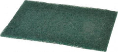 Norton - Very Fine Grade, Aluminum Oxide Hand Pad - Green, 6" Wide x 9" Long, Nonwoven - All Tool & Supply