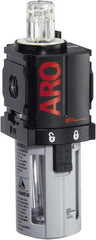 ARO/Ingersoll-Rand - 1/8" NPT, 150 Max psi Miniature Modular Lubricator - Polycarbonate Bowl, Aluminum Body, 32 CFM, 125°F Max Temp, 1.58" Long x 1.81" Wide x 5.04" High - All Tool & Supply