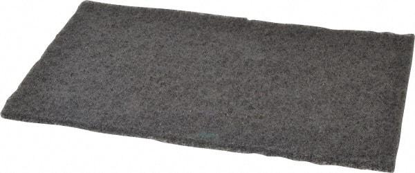 Norton - Very Fine Grade, Silicon Carbide Hand Pad - Gray, 6" Wide x 9" Long, Nonwoven - All Tool & Supply