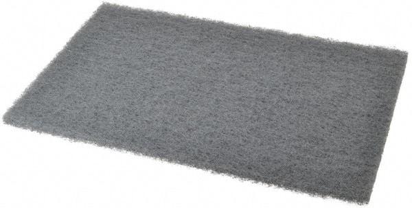 Norton - Ultra Fine Grade, Silicon Carbide Hand Pad - Gray, 6" Wide x 9" Long, Nonwoven - All Tool & Supply