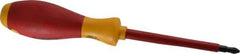 Wiha - #2, 8-9/16" OAL, Standard Phillips Screwdriver - 4" Blade Length, Ergonomic Handle - All Tool & Supply