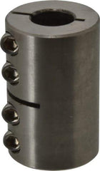 Climax Metal Products - 1/2" Inside x 1-1/8" Outside Diam, One Piece Split Clamping Collar - 1-3/4" Long - All Tool & Supply