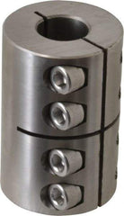 Climax Metal Products - 3/4" Inside x 1-1/2" Outside Diam, One Piece Split Clamping Collar - 2-1/4" Long - All Tool & Supply