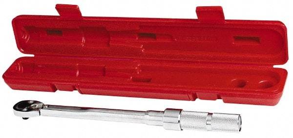 Proto - 1/4" Drive Mil Spec Micrometer Torque Wrench - 40 In/Lb to 200 In/Lb Torque, 11-45/64" OAL, Fixed Head - All Tool & Supply